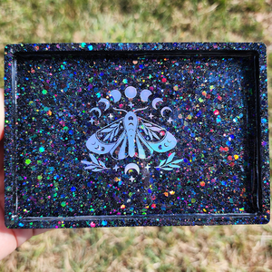 Rectangle Tray - Black Holographic