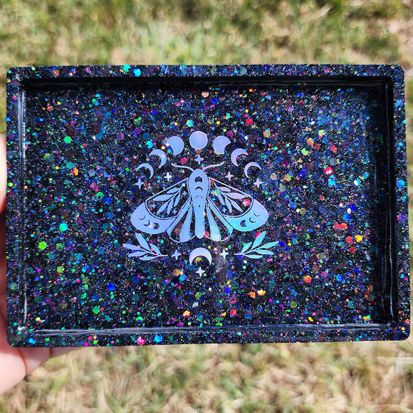 Rectangle Tray - Black Holographic