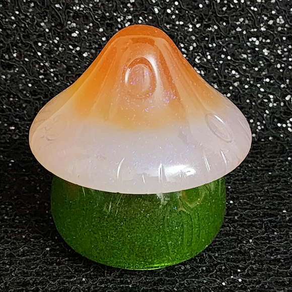 Mushroom Trinket Storage Green