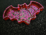 Orange Glitter Bat Tray