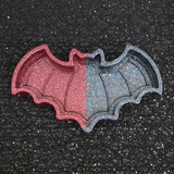 Red and Black Holographic Glitter Bat Tray