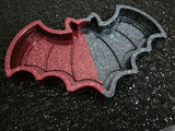 Red and Black Holographic Glitter Bat Tray