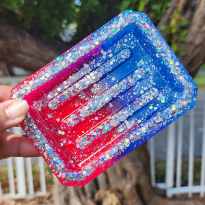 Soap Dish - Neon Pink and Neon Blue